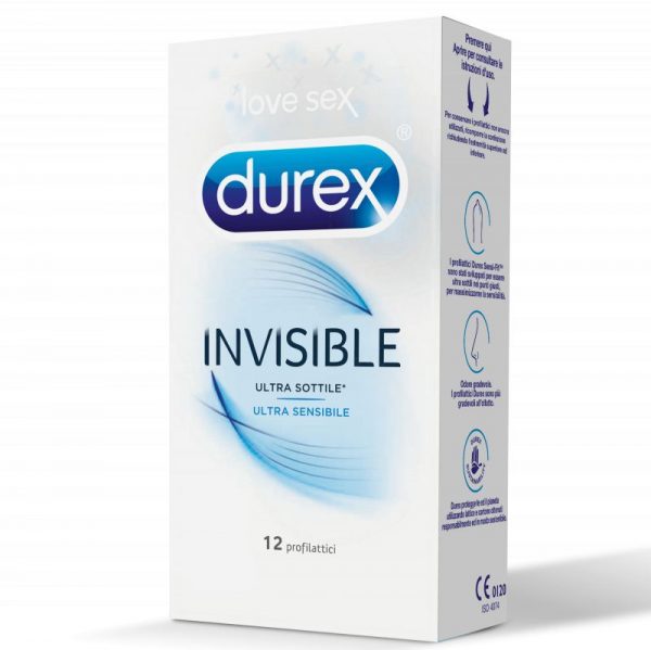 Preservativi ultrasottili invisible 12 PZ