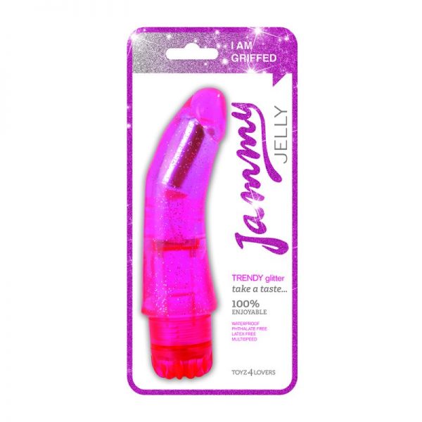 Vibratore jammy jelly trendy glitter pink - immagine 2