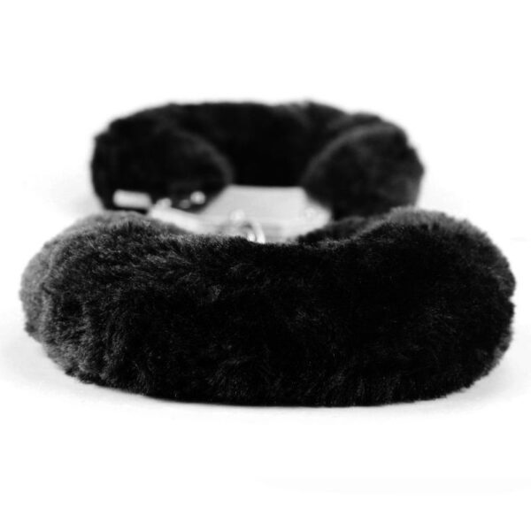 Fetish Pleasure Fluffy Handcuffs Black - immagine 4