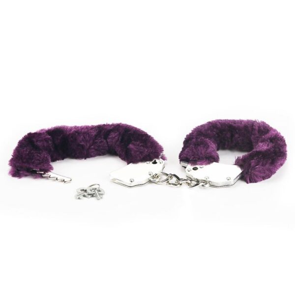 Fetish Pleasure Fluffy Handcuffs Purple - immagine 2