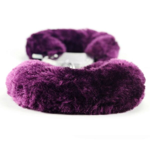 Fetish Pleasure Fluffy Handcuffs Purple - immagine 3