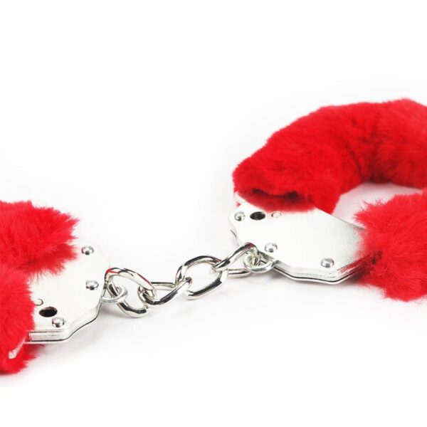 Fetish Pleasure Fluffy Handcuffs Red - immagine 4