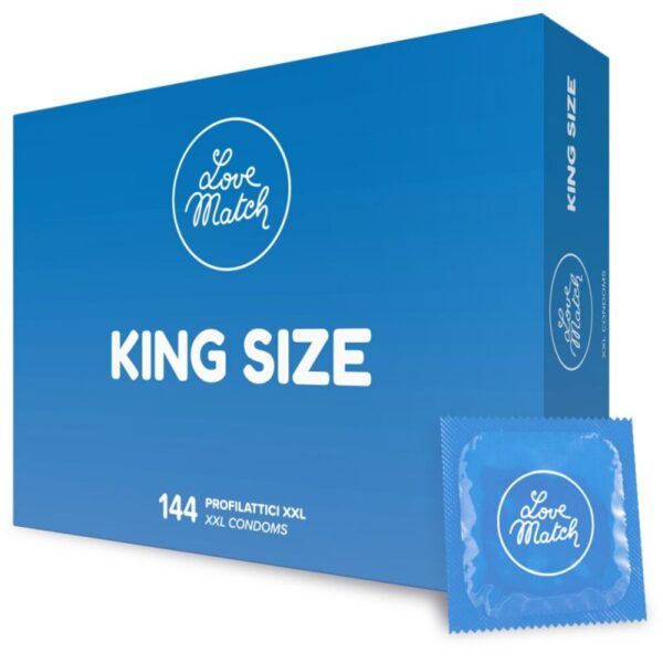 Profilattici love match king size 144 pezzi