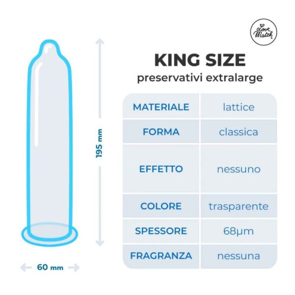 Profilattici love match king size 144 pezzi - immagine 2