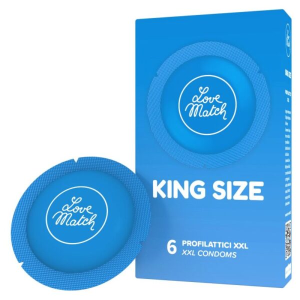 Profilattici love match king size 6 pezzi