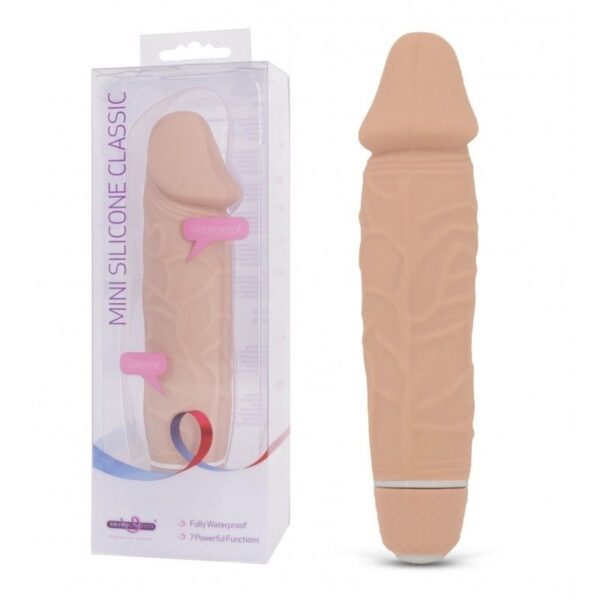 Mini Vibratore realistico Silicone Classic Rosa 15 cm - immagine 3